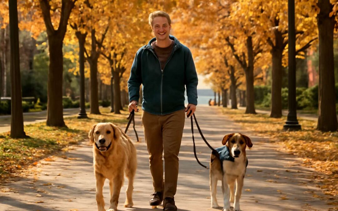 From dusk to dawn: dog walker evanston keeps tails wagging.