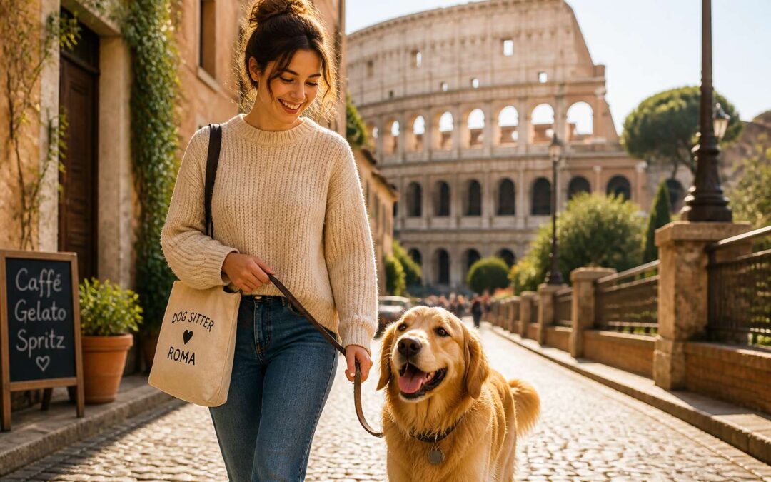 Book a dog sitter roma for daily walks and feeding.
